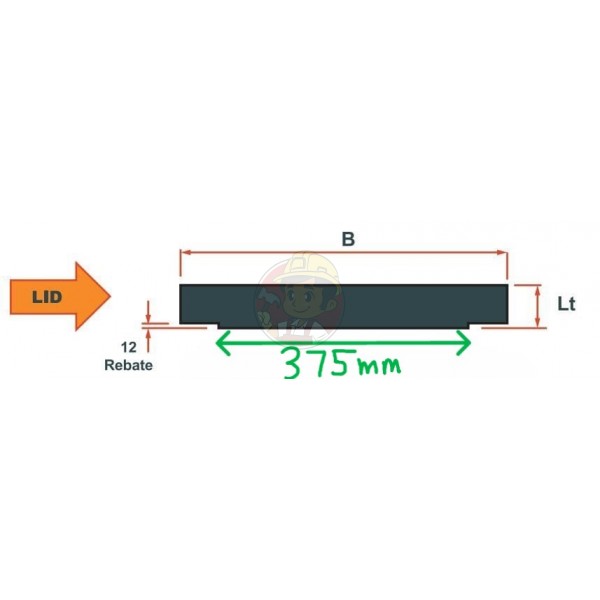 PENUTUP UDRAIN 375 X 375MM